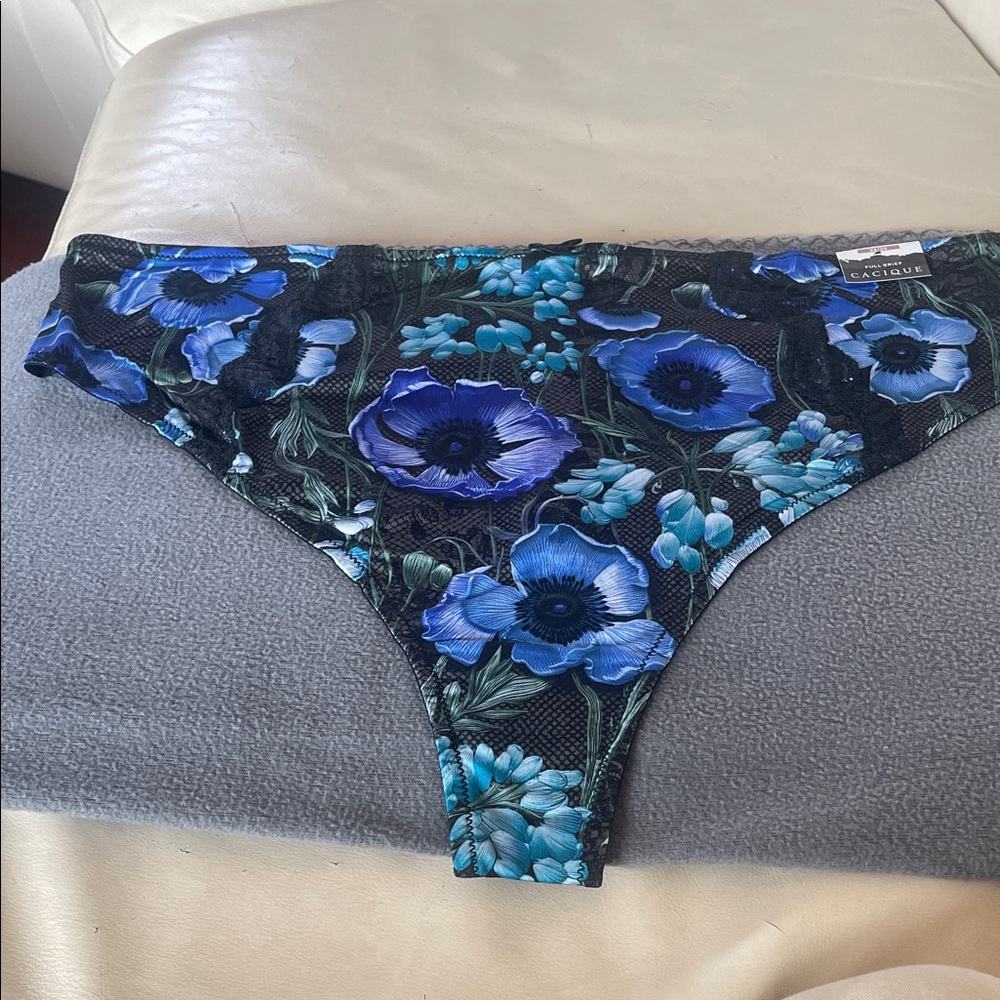 Cacique Blue Floral Intimates